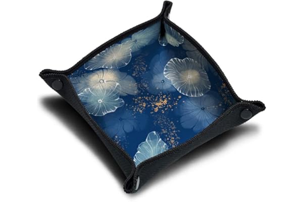 Piste de dés Artistic Jelly Fish 21x21 cm - Plateau à dés Pliable - Immersion Haute Qualité pour Jeu de Société - l'accessoire Parfait pour Vos Jeux - incassable - imprimé en France