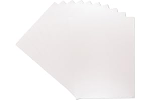 A4 Coloured Card Pack Single Sided Snow White Hint of Silver – 300GSM (10 Sheet Pack) - Perfect for Arts and Crafts, Printing, Card Bases & Folding - Centura Pearl by Crafter's Companion