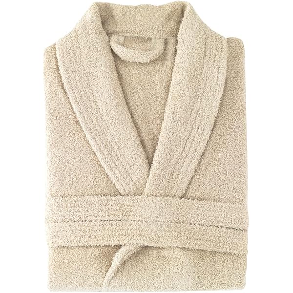 Peignoir Homme Susenstone - 100% Coton Éponge Doux Avec Capuche - Taille XL Bleu - Robe De Chambre Polaire Confortable