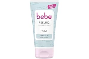 ‎BEBE bebe Peeling für zarte Haut 150 g, sanfte Gesichtsreinigung mit Aprikosenextrakt und -Duft, gründliche Hautreinigung für normale Haut und Mischhaut