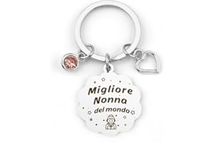 KTIAVO Regalo per la Festa dei Nonni Portachiavi Nonna Portachiavi Nonno Festa Dei Nonni Idee Regalo di Natale Migliore Nonna Miglior Nonno Regalo Nonna Compleanno Regalo Nonno Compleanno Regalo per Nonni