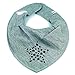 Foulard pour bébé de bandage avec étoiles-bleu-lot de 3-gris