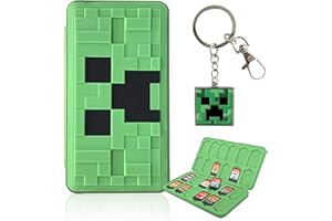 iQiin Game Card Case for Nintendo Switch, 48 Slots Game Card Organizer (24 Cards 24 TF), 3D Embossed Silicone Shockproof Portable Game Card Storage Case