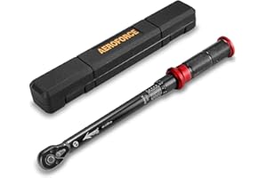 AEROFORCE PROFESSIONAL TOOLS AEROFORCE Clé Dynamométrique 3/8", Haute Précision ±3%, 10-110 Nm, 72 Dents Clé à Cliquet Réversible pour Vélo y Moto D'entretien, Remplacement de Bougie D'allumage de Auto