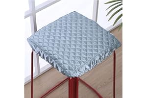 DG Catiee Set of 2 Stool Covers Chair Square Seat Cushion Cover,Square Chair Slipcovers Washable Barstool Restaurant Office Stool Cover (40x40x5cm,H)