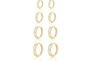 MASOP Ohrringe Silber,Creolen Silber 925 Stecker 8/10/12mm Damen Frauen Mädchen Herren