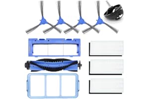 DingGreat Zubehör für Eufy RoboVac 11S RoboVac 30 RoboVac 30C RoboVac 15C Saugroboter Ersatzteile 1 Rollbürste, 4 Seitenbürste, 1 Primärfilter, 3 Filter, 1 Rollbürstenschutz, 1 Ersatzrad