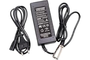 TANGSPOWER 24V 2A Acide de Plomb Chargeur de Batterie pour E-Bike Scooter électrique Voiturette Fauteuil Roulant Chargeur XLR 3 Broches Connecteur