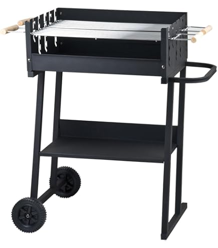 IMEX EL ZORRO Grillrost Aus Edelstahl – Robuster Holzkohlegrill 100x40x33 Cm Für Den Garten