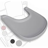 High Chair Tray Compatible with Stokke Tripp Trapp, Ergonomic Curved Design, Matte Gray, BPA Free, Easy to Assemble, Not Comp