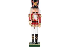 zerotop Traditioneller Nussknacker aus Holz, Soldat, Nussknacker, Weihnachtsdekoration, Nussknacker, Ornament, Figur, Nussknacker, Weihnachten, großes Soldatenmodell, Nussknacker, Festival