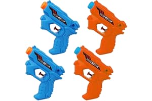 JGYCVBU 4 pezzi Pistola ad Acqua, Pistola ad Acqua Giocattolo per Bambini, Estivi All'aperto Giocattol, per Sport, Piscine, Spiagge e battaglie d'acqua all'aperto