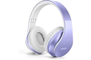 TUINYO Auriculares Bluetooth, Auriculares inalámbricos Oreja con micrófono, Auriculares inalámbricos estéreo Plegables y Ligeros para Viajes, Trabajo, TV, PC, teléfono móvil