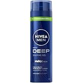 NIVEA MEN Erkek Tıraş Jeli Deep Dimension 200ml, Maxx tech, Aktif Karbon, Kaygan Tıraş Deneyimi