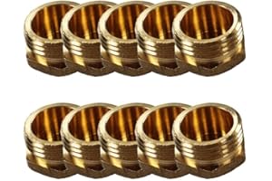 Arcanaute - Raccord laiton à visser - Lot de 10 Bouchons Laiton Mâle 1/2" (15/21) - Arcanaute