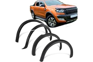 JHCHAN 3 pollici Parafanghi passaruota per Ford Ranger Wildtrak T7 2015-2018 doppia cabina XL XLT Tremor Limited-SENZA PDC