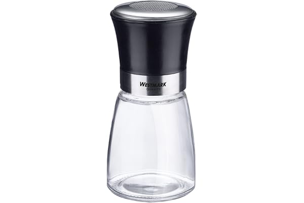 Westmark florsockerkar, Med doftskyddande lock, Rymmer 190 ml, Glas/rostfritt stål/plast, Blacky, Genomskinlig/svart/silver, 69512260