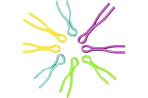 ZHjuju Porte-Fil de canette,40 Pièces Pinces Bobines Fil, 4 Color Porte Canette en Plastique Canette colorés Porte-Fil pour Broderie Quilting Fil Bobine Organiser l'outil de Couture.