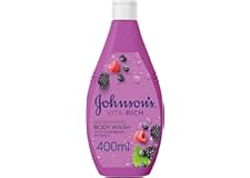 Johnson's Body Wash - Vita-Rich, Replenishing Raspberry 400ml