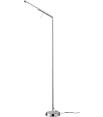 LED-Stehlampe Zum Lesen – 6 W, 600 Lumen, 3000 K, Dimmbar Per Touch, Schwenkbar, Matt Nickel, Höhe 160 Cm