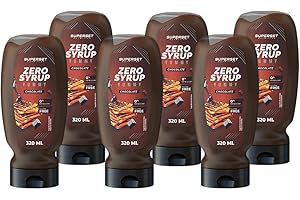 Superset Nutrition - Sirope Yummy Zero (6x320ml) - Siropes sin calorías - ¡Por fin, siropes gourmet sin calorías! - Chocolate