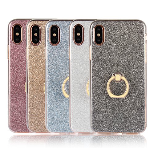 COVO   TPU Shining Anillo Funda Carcasa Case Cover Caso para iPhone 8 Blanco 