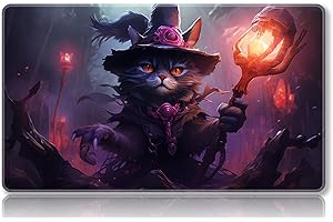 Mipikel Tapete de juego para MTG, tapete de juego con zonas, tamaño 24 x 14 pulgadas, TCG y tapete de juego de mesa para tarjetas, bolsas de almacenamiento gratis, alfombrilla de mouse (colorido 7, no