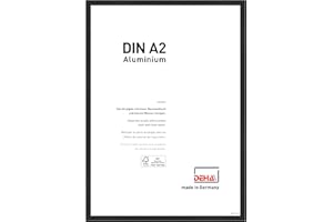 DEHA Design Ramka na zdjęcia Boston, 42x59,4 cm (A2), Anodowanie na czarno matowe