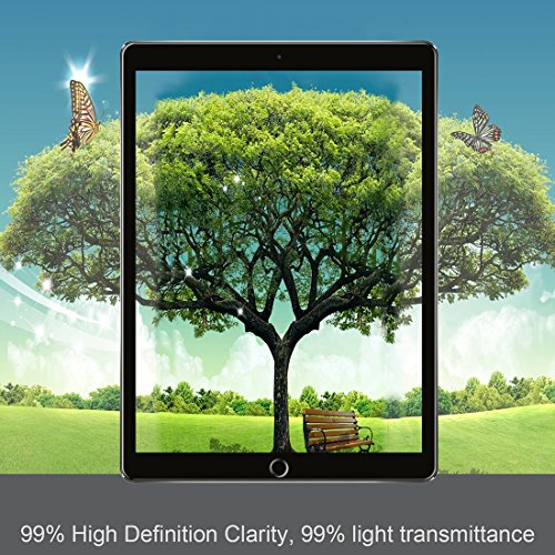 iPad Pro 12.9 Zoll Panzerglas Schutzfolie, iVoler® Premium Panzerglasfolie folie Displayschutzfolie Hartglas Gehärtetem Glas DisplayPanzerglas Schutzfolie Displayschutz Tempered Glass Screen Protector für Apple iPad Pro 12.9“- 0,3mm Dünn, 9H Härtegrad, 2.5D Abgerundete Kanten – [Kratzfest][Hohe Transparenz] [Fingerabdruck-frei][Blasenfrei]-Lebenslange Garantie - 8