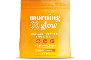 ‎ALPHA FOODS Collagen Pulver + Hyaluronsäure + Vitamin C [400g] | Kollagen Hydrolysat | Peptide Typ 1, 2 & 3 | mit Vitamine C, E & Koffein aus Guarana | Zitrusgeschmack | in Deutschland hergestellt | Alpha Foods