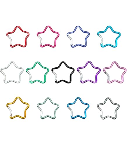 36 Mousquetons Mini En Cœur Et Forme D - Alliage Aluminium Coloré - Pour Sac à Dos, Rando, Camping