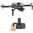 Bewinner Drone with Dual Camera for Adults, 4K RC Quadcopter with Optical Positioning, 4 Sided Obstacle Avoidance, WiFi Mini Drone Foldable for Aerial Photography (Black)