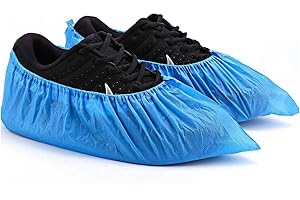 ZENZERO® - Couvre-chaussures jetables - Polyéthylène - Haute qualité, usage professionnel - Idéal pour les bureaux, les hôpitaux ou à la maison - Pièces : 10 (5 paires)
