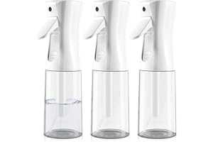 Qetlavee 3stk Spray Bottle 200ml,Ultra Fine Mist Sprayer Haarsprayflasche Friseursprühflaschen Haar Zerstäuber,Wasser Sprühflasche for Hair Styling,Plants,Cleaning,Misting&Skin Care(Weiß)
