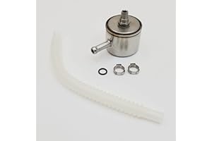 Billet Proof Designs Replacement Fuel Pump Filter Kit w/Fuel Line & Clamps for 2002-2007 Harley Twin Cam Touring & Softail Models w/Delphi EFI - Replaces HD #61001-01