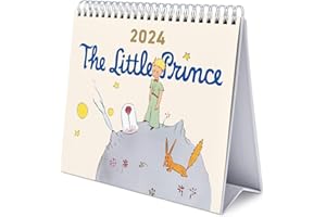 Grupo Erik: Calendario da Tavolo 2024 Il Piccolo Principe - Calendario Scrivania 2024, 12 mesi + Planner annuale 2025, 18x20 cm FSC®, calendario ufficio 2024, piccolo principe gadget