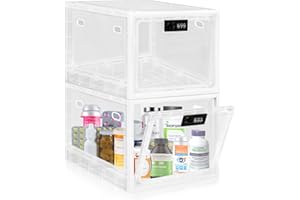 Gemaxvoled Abschließbare Box– Transparente Medikamentenbox zur Kindersicherung, Handy-Sperre & Snack-Kontrolle – BPA-freies Material, 12,6 Liter Fassungsvermögen, stapelbar & belüftet