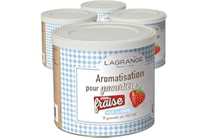 Lagrange Aromatisation Fraise pour Yaourts 425 g - lot de 4