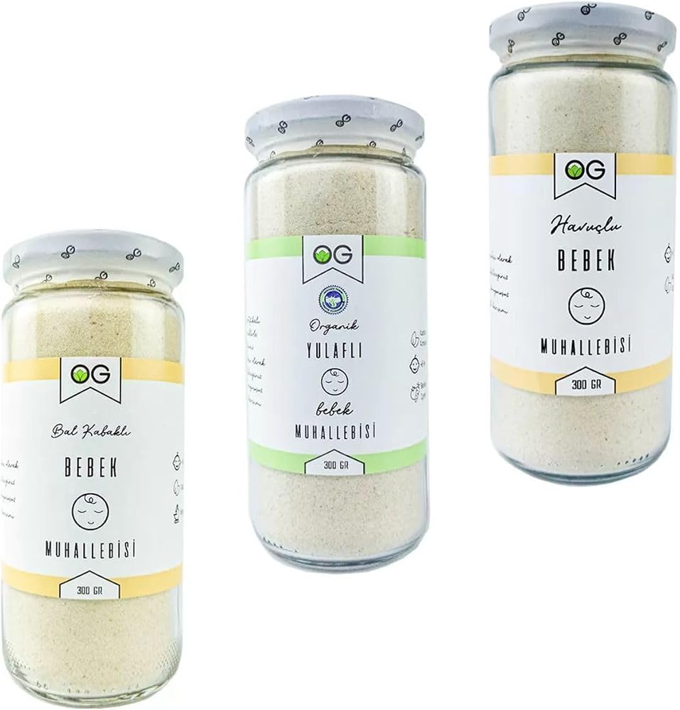 OG Bebek Muhallebi Seti +6 Ay ( Yulaflı,havuçlu,bal Kabaklı)