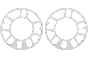 BTER 10mm Aluminum Alloy Wheel Spacers Shims, 2pcs Hub Wheel Spacers, Repair Shop for Replacing Old One for Preventing Tires Rubbing Against the Body Home