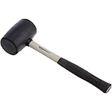 Amazon Basics – Gummihammer, stoßdämpfender Glasfaser-Griff, 450 g