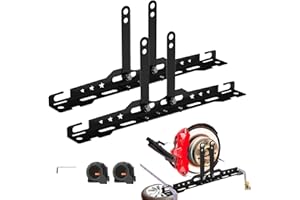 GENERICO Strumento Per Allineamento Ruote | Calibro Di Convergenza,Attrezzatura Domestica Appendibile Con 2 Nastri Metrici Per Auto Camion Moto Rimorchio