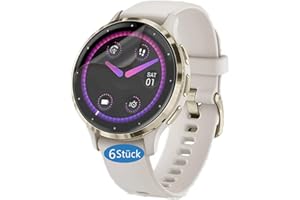 Frgnie Folia ochronna kompatybilna z Garmin Venu 3S 41 mm Smartwatch (6 sztuk) elastyczna folia ochronna na wyświetlacz TPU