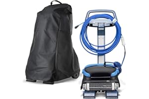 Lucchi Protection pour Nettoyeur Piscine, Housse pour Robot Dolphin avec Poignée et Cordon Serrage, Couvercle Support Rangement pour Nettoyeur Piscine Automatique