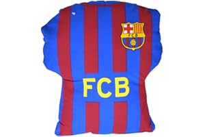 FCB FC Barcelona Childrens/Kids Official Football Shirt Cushion (One Size) (Scarlet/Blue)