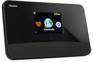 Audizio Livorno WIFI Internet Radio Receiver Adaptor with DAB+, Alarm Clock, and Bluetooth for Home Hi-Fi Speakers
