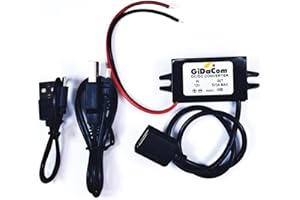 GIDACOM Step Down auto 12volt to 5volt mini usb per tutti i localizzatori GPS serie King Spy Guard F