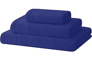 Degrees Home - Juego de Toallas de Baño: Ducha, Manos y Bidé - 100% Algodón - 480 g/m2