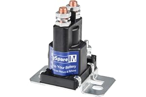 ‎APIELE APIELE Schwere Strom Trnnschalter Auto Auto Start Relais 500AMP Doppelte Batterien Isolator EIN Aus 12VDC 4 Pin SPST Kontrolle für Multi-Batteriesystem High Current Starter Relais Start Schütz