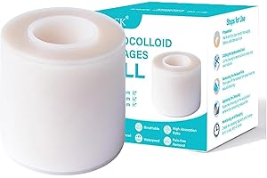 ‎REGAPOG Hydrokolloid Pflaster Rolle ，Pickel Patch Rolle，Pimple Patches Rolle，Atmungsaktive & Hautfreundlich Wundauflagen FüR Pickel, Schnitte, Zehen, Gesicht, Wundpflege (5cmx1.5m)
